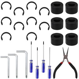 CODOHI 24 Packs Rubber Roller Replacement, Mat Guide Rubbers, Retaining Rings for Cricut Repair Accessories Compatible with Cricut Maker/Maker 3