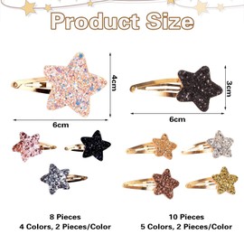 18 Stücke Haarnadel, Mädchenhaarzubehör, Süße Haarnadel, Kinderhaarnadel, Glitter Girl Hairpin, Geschenk Für Mädchen.