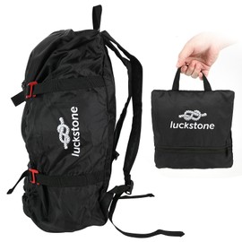 IGTOPS Climbing Rope Bag, Climbing Rope Bag, Climbing Rope Bag, Sports Bag, Tool Bag, Sturdy Rope Bag, Backpack, Foldable Shoulder Strap for Outdoor Camping, Hiking (Black)