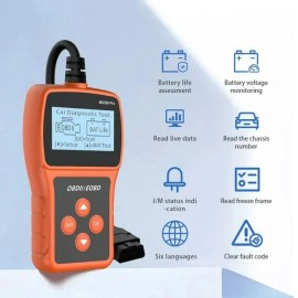 MS309 Pro OBD2 Scanner with Check Engine Code Reader, Battery Tester, Clear Faul