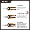 CEERAYZ 200 mm Scissors, Grow Scissors, Garden Shears, Robust Industrial