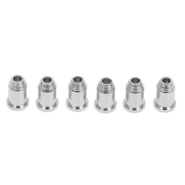 Unbranded 6x Chrome Guitar String Through Body Ferrule 1/4" String