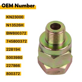 Etersec KN23000 Air Brake Check Valve, 1/2" Female to 1/2" Male One-Way Valve Replacement for Haldex KN23000 BW800372 228194 227866 745800372 Air Brake System