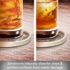 Thirstystone posavasos para bebida, monograma letra A, O, 4 piezas,