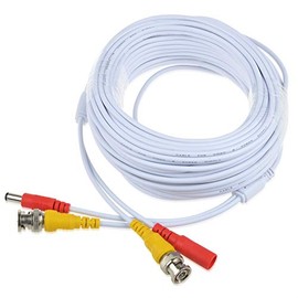 PKPOWER White 65ft BNC Extension Cable for Flir ME313L-C 720P 1MP HD Dome Security Camera