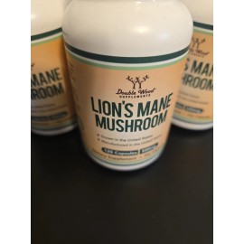 Double Wood Lion’s Mane Caps 500mg – Brain & Immune Support, 120 Count, Exp 5/27