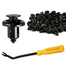 20PCS 91503-SZ3-003 Fender Rivet Clips Replacement for Honda Acura Accord Civic CRV Pilot MDX Bumpers & Fenders, Automotive Nylon Fastener Rivet Clips with Bonus Remover 10mm-20PCS