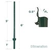VASGOR 6 Feet Sturdy Duty Metal Fence Post – Garden