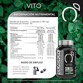 GLADION Precursor Aminoácidos HMB Vitaminas y Minerales - 90 Cápsulas