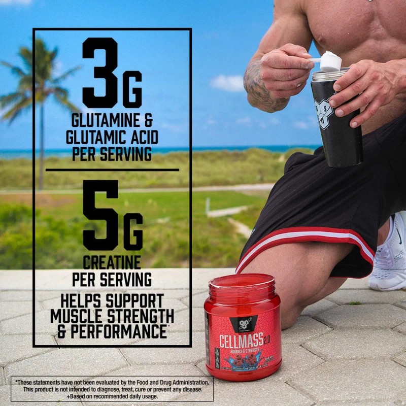 Creatina Bsn Cellmass Post Entrenamiento 495 Sabor Artic Berry
