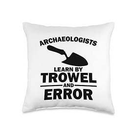 Funny Archeology Trowel Design Men Women Antique Archeology Throw Pillow