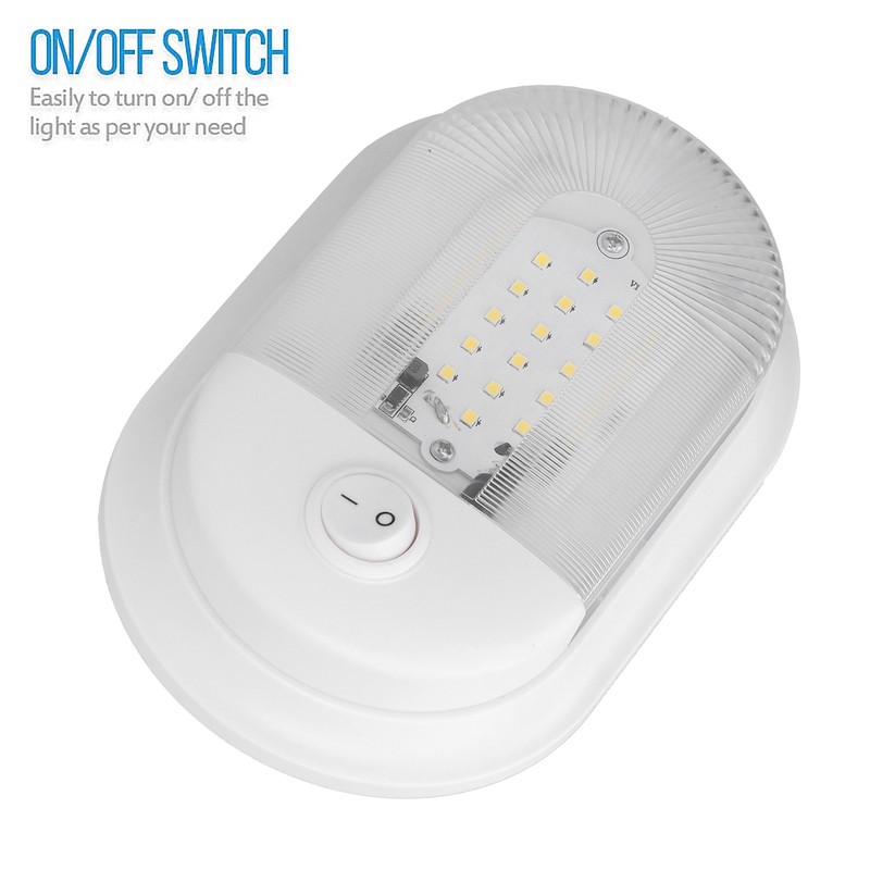LED RV Ceiling Dome Light 360lm Dome Replacement Lighting with