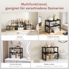 WOLTU Spice Rack, Set of 4, Stackable Kitchen Shelf, Worktop,