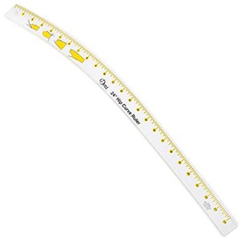 Dritz RULER HIP CURVE 24", Clear