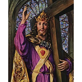 Catholic print picture - CHRIST THE KING P - 8" x 10" ready to be framed