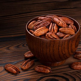 Pecans Whole Roasted Salted - 26 oz Reusable Container | Rich in Antioxidants | Low Carbs | Everyday Healthy Snack | Vegan | Keto Friendly | Certified Kosher | Great for Gift Giving, Baking, Cooking