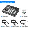 Yinker Gaming Audio Mixer, RGB Audio Interface with 48V Phantom