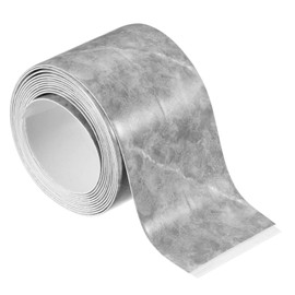 PATIKIL Caulk Tape 1.5" x 5 Ft, Self Adhesive Sealing Tape Waterproof Toilet Tub Caulk Sealant Strip Sealing Trim for Kitchen Bathroom Toilet Bathtub Sink Countertop, Dark Grey