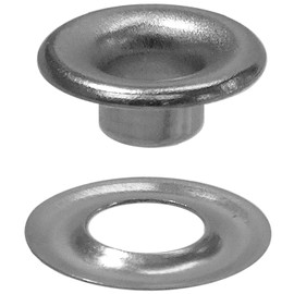 Stimpson 00GWSSM100 Sheet Metal Grommet and Washer Marine-Grade Stainless Steel Durable, Reliable, Heavy-Duty #00 Set (100 Sets)