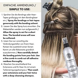 Fidentia Bondingl√∂ser und Tape L√∂semittel Spray f√ºr Hair Extensions, Per√ºcken und Haarteilen 200ml - Made in Germany