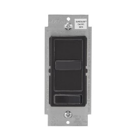 Leviton SureSlide Dimmer Switch for Dimmable LED, Halogen and Incandescent Bulbs, 6674-P0E, Black