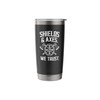 shields and axes we trust american viking norse mythology Stainless