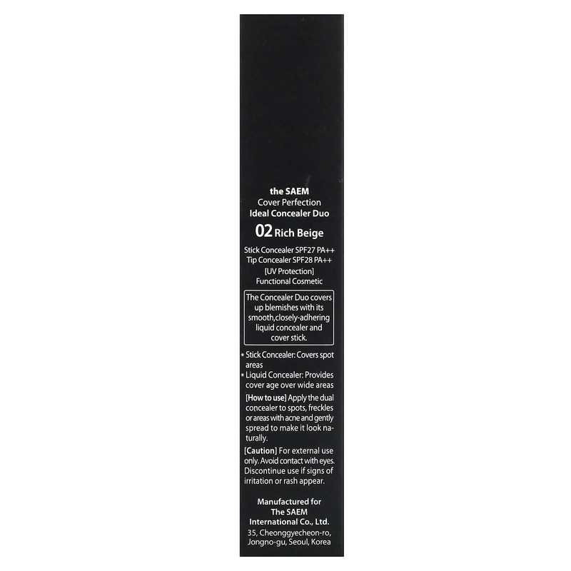 The Seam Cover Perfection Ideal Concealer Duo 02