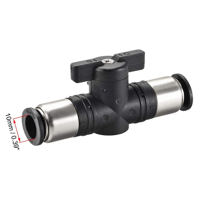 sourcing map Pneumatic Ball Valve, Push to Connect Shut off