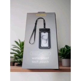 Heyday New Heyday waterproof tech pouch. Black/w/ Lanyard.  Fits Up To 6.7” Smartphones