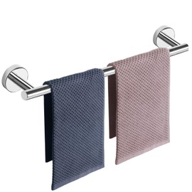 NearMoon Bathroom Towel Bar, Bath Accessories Thicken Stainless Steel Shower Towel Rack for Bathroom, Towel Holder Wall Mounted (1 Pack, Chrome Finish, 24 Inch)