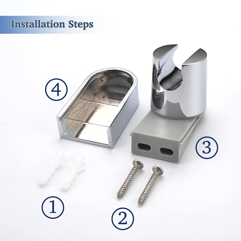 Shower Head Holder, FUYIOCN 360° Adjustable Angle Shower Holders,Shower Head