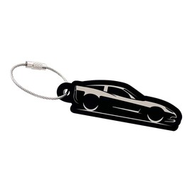 Boostnatics Acrylic Keychain Keyring compatible with Corvette (C6) Key Fob