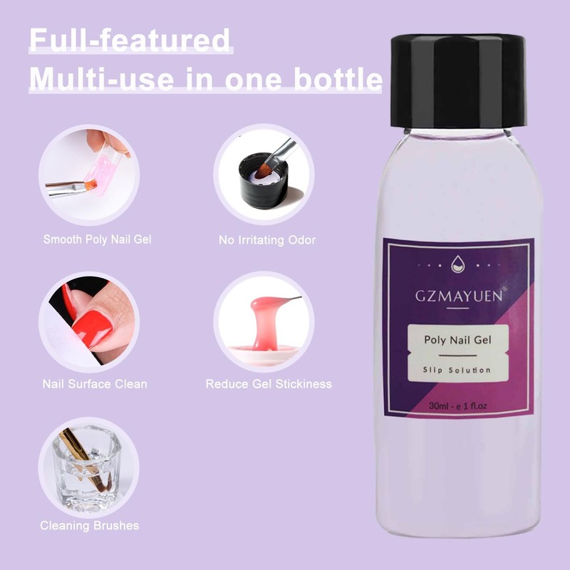 GZMAYUEN Slip Solution Poly Nail 30 ml Poly Nails Liquid