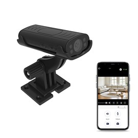 PNZEO W3 Compact Indoor Smart Home Security Camera, Support 5GHz & 2.4GHz Dual-Band WiFi,1920x1080 FHD Video, IR Night Vision, Motion Detection Push Alerts, Pet Monitor Nanny Cam