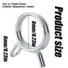 100Pcs 1/4" Irrigation Hose Clamps, Stainless Steel Double Line Hose