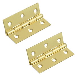 Solid Brass Butt Hinges Door Hinges Internal 75mm/3-Inch Rising Butt Hinges for Internal External Doors Hinges for Cupboards Cabinets Doors Pack of 2.