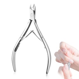 Cuticle Scissors, Professional Cuticle Scissors Made of Stainless Steel, Fine for Removing Excess, Torn Skin on Fingers and Toes, High-Quality Cuticle Nippers with Sharp and Smooth