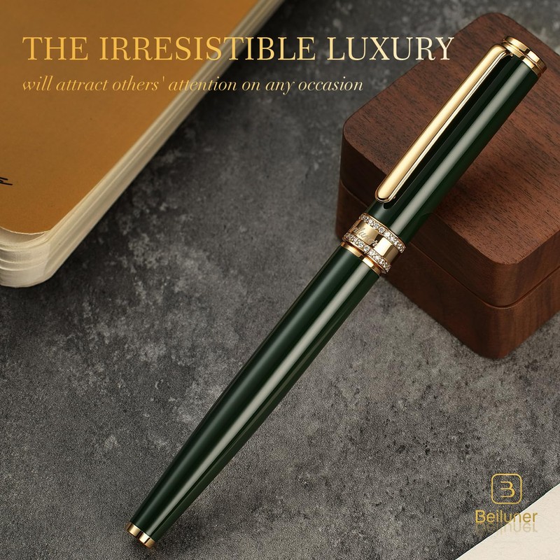 BEILUNER Luxury ballpoint pen with diamond decoration