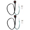 Ciieeo 2Pcs Motorcycle Handlebar Kill Switch Horn Button Durable Starter