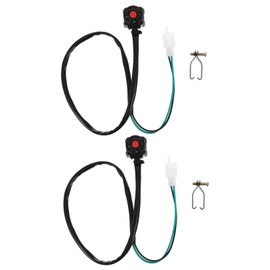 Ciieeo 2Pcs Motorcycle Handlebar Kill Switch Horn Button Durable Starter Control for Motorbike Modification Fit for ATV Off Road Use