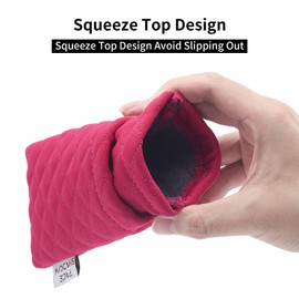 Face Shadow Double Glasses Case Soft Sunglasses Case Squeeze Top with Cleaning Cloth Spectacles Pouch Ultra Light and Portable for Women Men