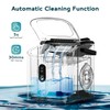 EUHOMY Ice Maker Countertop, Portable Ice Machine with Carry Handle,