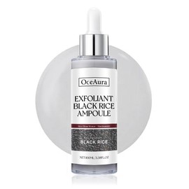 Rice Peeling Ampoule, White rice ampoule+Black rice ampoule,Soft Exfoliating Face and Body Scrub Dead Skin Cells, Blackheads Remover for All Skin Types,Comfort Skincare Serums,women self care package, Mother's Day Gift - Specification: Black rice ampoule