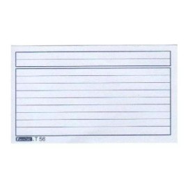 Estrella Tarjetas Bibliográficas Rayadas 3 X5  Estrella 2 Paquetes