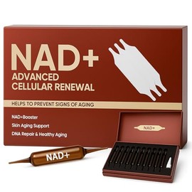 NAD Advanced Cellular Renewal - Suplemento NAD de 1200mg para soporte del envejecimiento de la piel, energía y concentración - 10 viales (1)