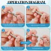 Pack of 8 Removable Key Fob with Quick Release Pull