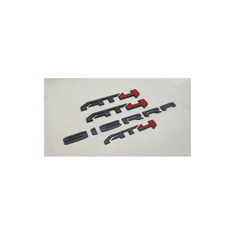 4PCS Kits AT4 Overlay Emblem Badge Sticker Sierra Replacement for