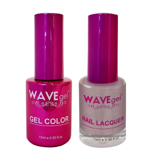 WAVEGEL Soak-Off Gel & Nail Lacquer Matching Duo Set -