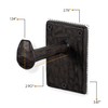 Rustic State Billow Wall Mount Cast Iron Hooks Coat Towel