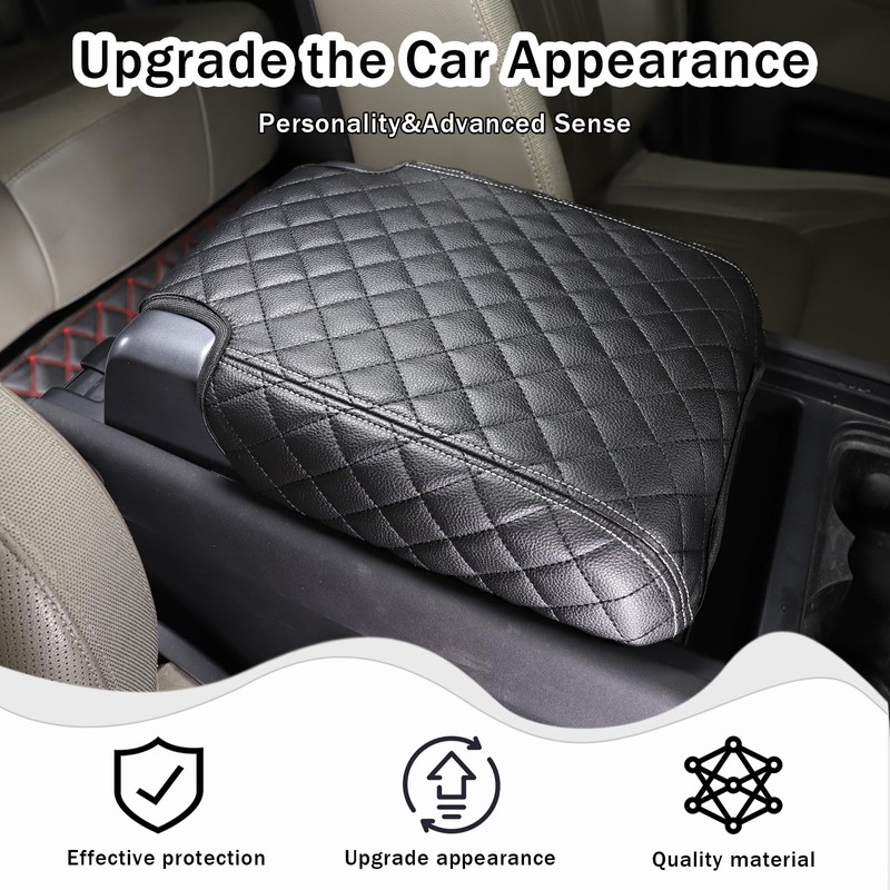 HIRUFAIT Center Console Armrest Cover Compatible with Land Rover Defender